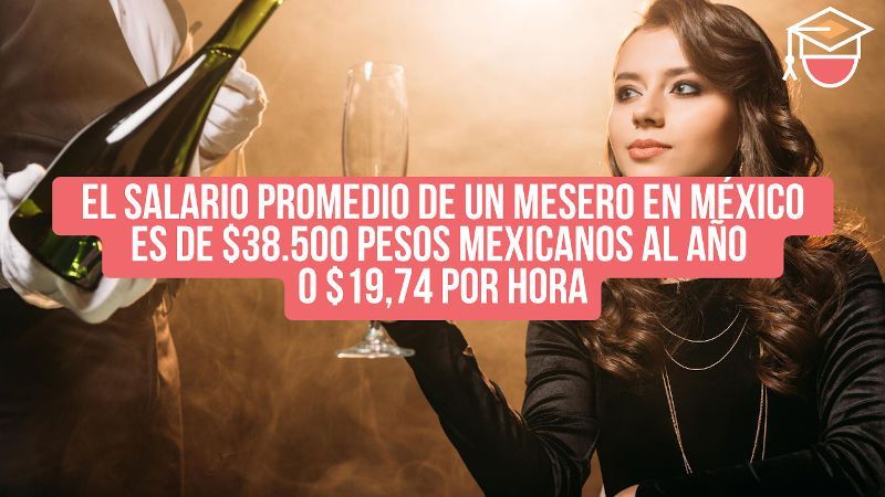 cuánto gana un mesero al mes de media en México
